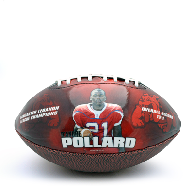 Custom football bar mitzvah favors senior team gift
