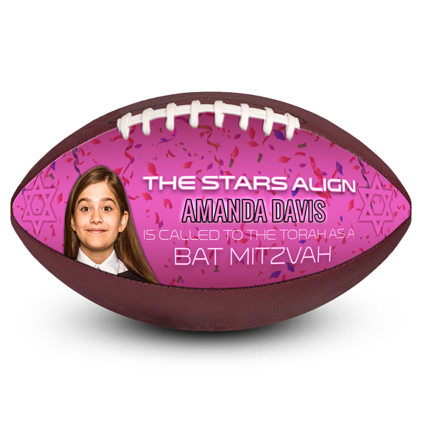 Best photo sports customized football bat mitzvah gift ideas Custom football bat mitzvah favors gift ideas