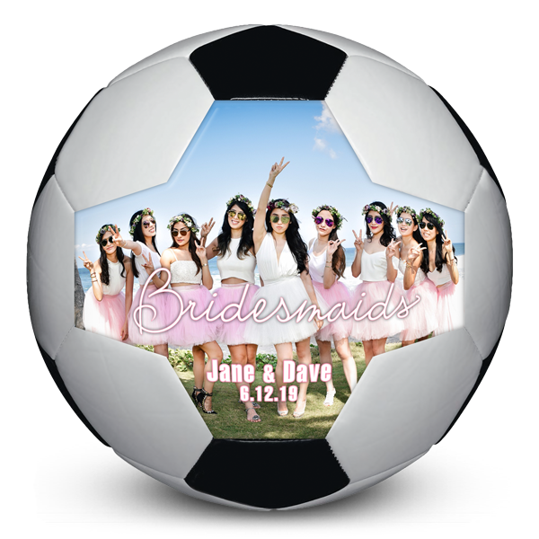 Best custom personalised unique bridesmaids gifts soccer balls Personal sports gifts for soccerball bridesmaid gift ideas