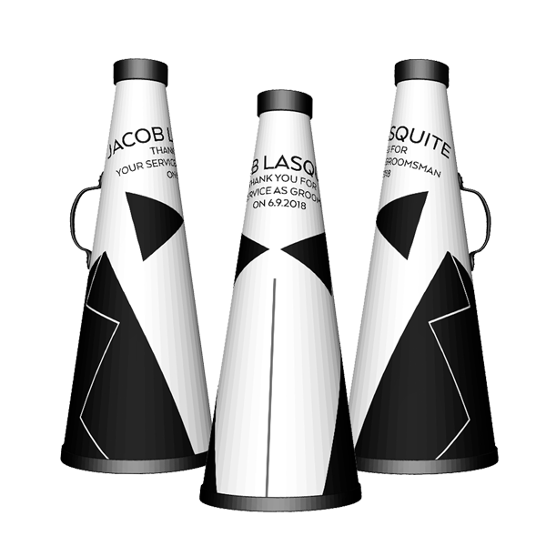 Best picture perfect cheerleading megaphones groomsmen gift for athlete Best photo sports customized cheerleading megaphones groomsmen gift for athlete