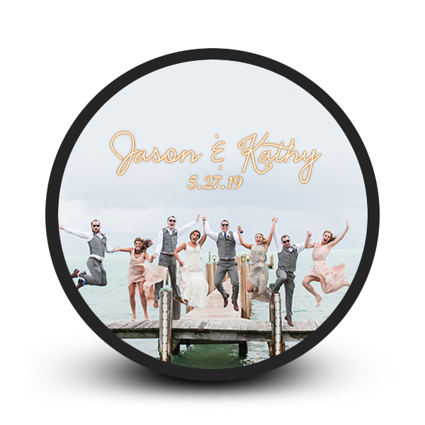 Custom hockey puck gifts for wedding party favors Personalized wedding party favor hockey puck gift ideas