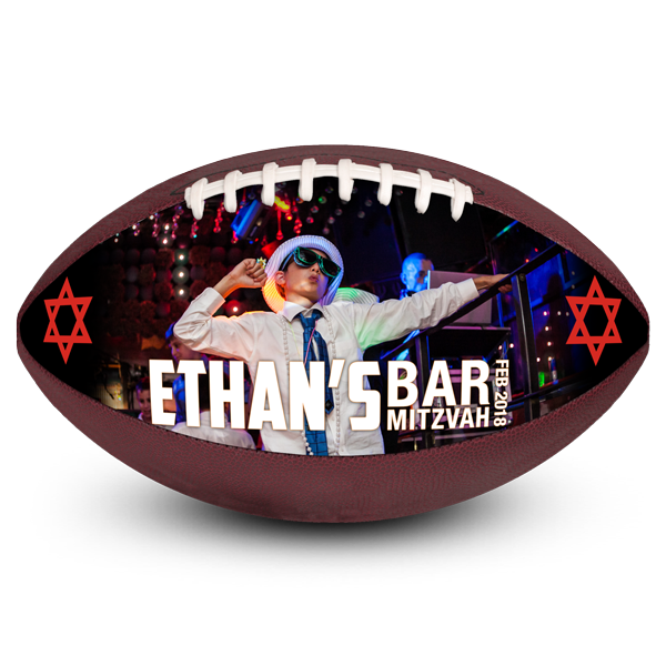 Best custom 8th grade night football bar mitzvah athlete sports fan party favor Best photo sports personalized football bar mitzvah athlete sports fan party favor