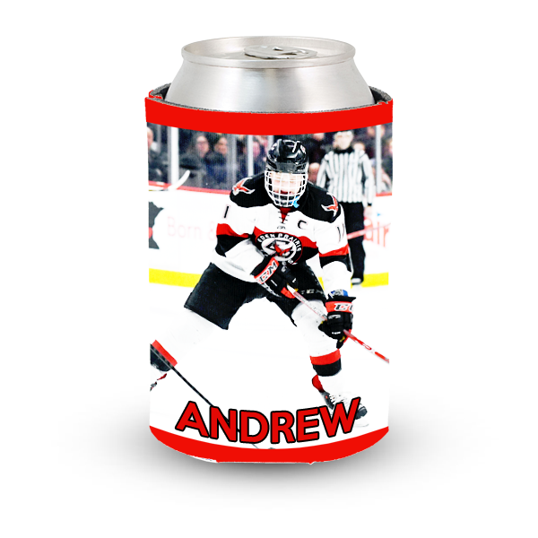 Best sports ball hockey puck koozie gift ideas for senior team Personal picture perfect hockey puck koozie gift