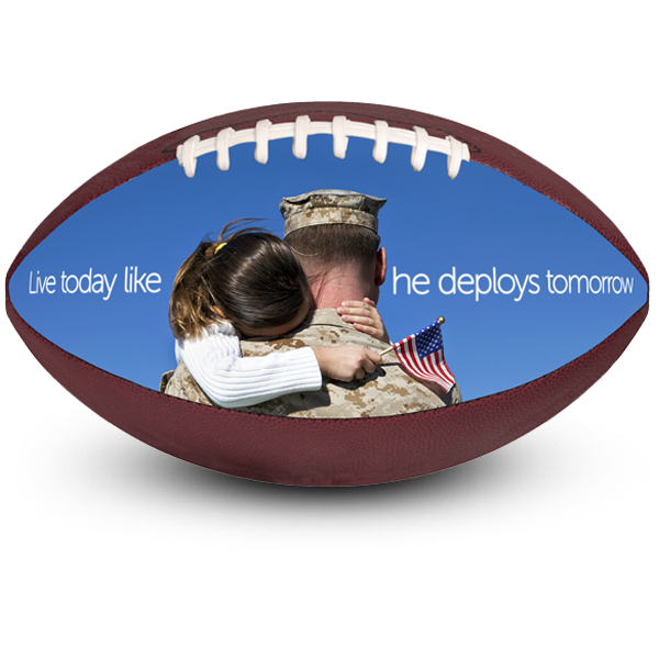 Best personalised picture perfect senior team ideas to honor our military Personalised football party favours to honor our military