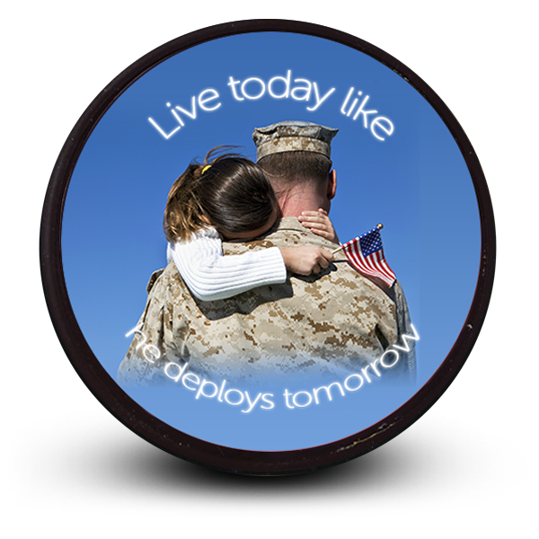 Best custom 8th grade night hockey puck to honor our military Best photo sports personalized hockey puck to honor our military