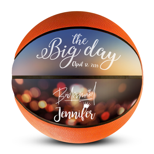 Personalised picture basketball bridesmaids gift for fan Custom basketball bridesmaids gift for fan