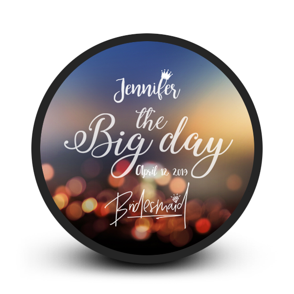 Personalised picture hockey puck bridesmaid gift for fan Custom hockey puck bridesmaid gift for fan