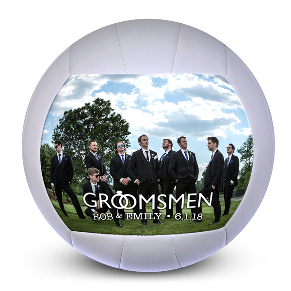 Personalised picture volleyball groomsmen gift for fan Custom volleyball groomsmen gift for fan