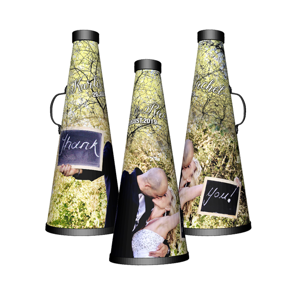 Customised picture cheerleading gift ideas cheap for wedding party favors Custom wedding party favor cheerleading megaphone gift ideas cheap