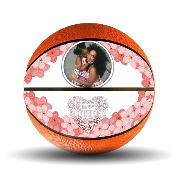 Personalised youth sports league basketball gift for mother's day Custom engraved basketball ideas for mother's day gift