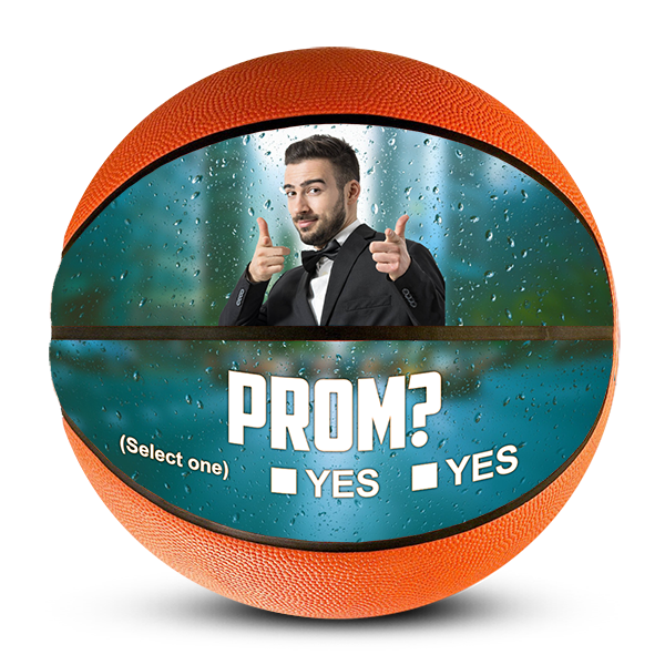 Personalised season promposal basketball gift for coach Custom engraved basketball ideas for season promposal
