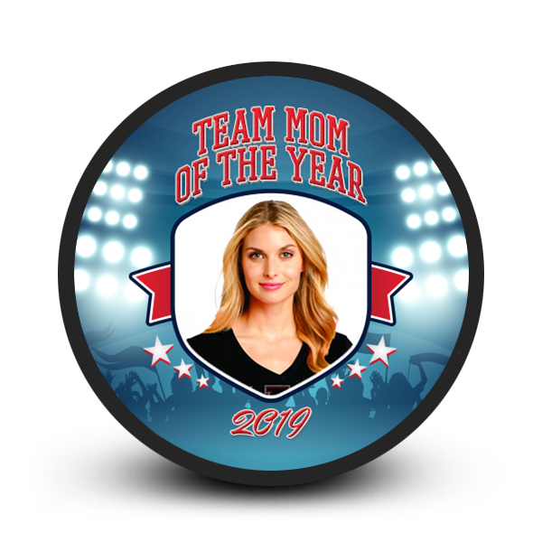Custom hockey puck gifts for team mom Personalized team mom's hockey puck gift ideas