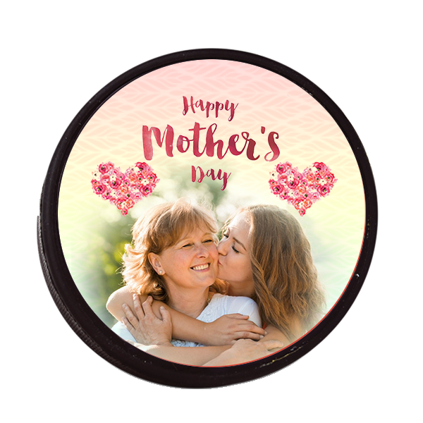 Best sports ball hockey puck gift ideas for mother's day Personal picture perfect hockey puck gift for mother's day