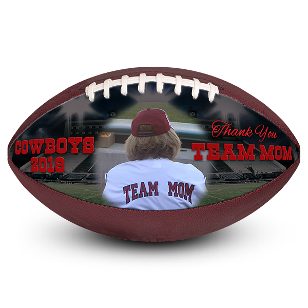 Best personalised picture perfect mom team ideas for football coaches Personalised football party favours for mom team