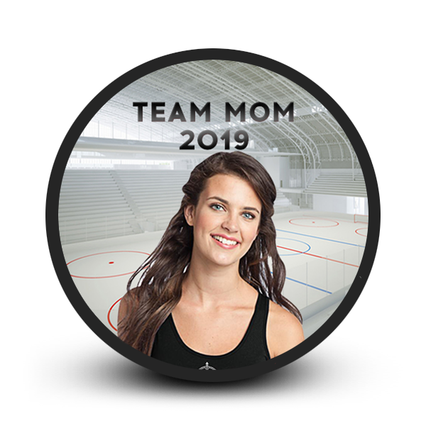 Best sports ball hockey puck gift ideas for team mom Personal picture perfect hockey puck gift for mom team