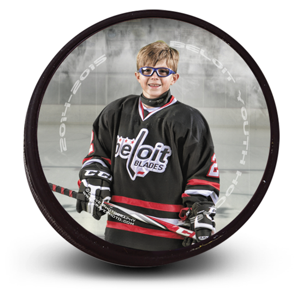 Custom senior team hockey party favors to add pictures Customized best picture hockey puck to add pictures to make your gift ideas