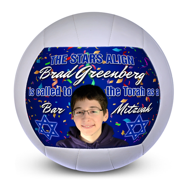 Best photo sports customized volleyball bar mitzvah athlete sports fan party favor