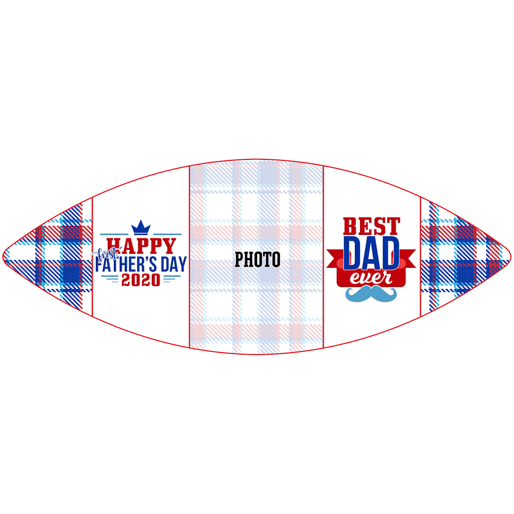 Custom photo fathers day football gift Custom fathers day football gift