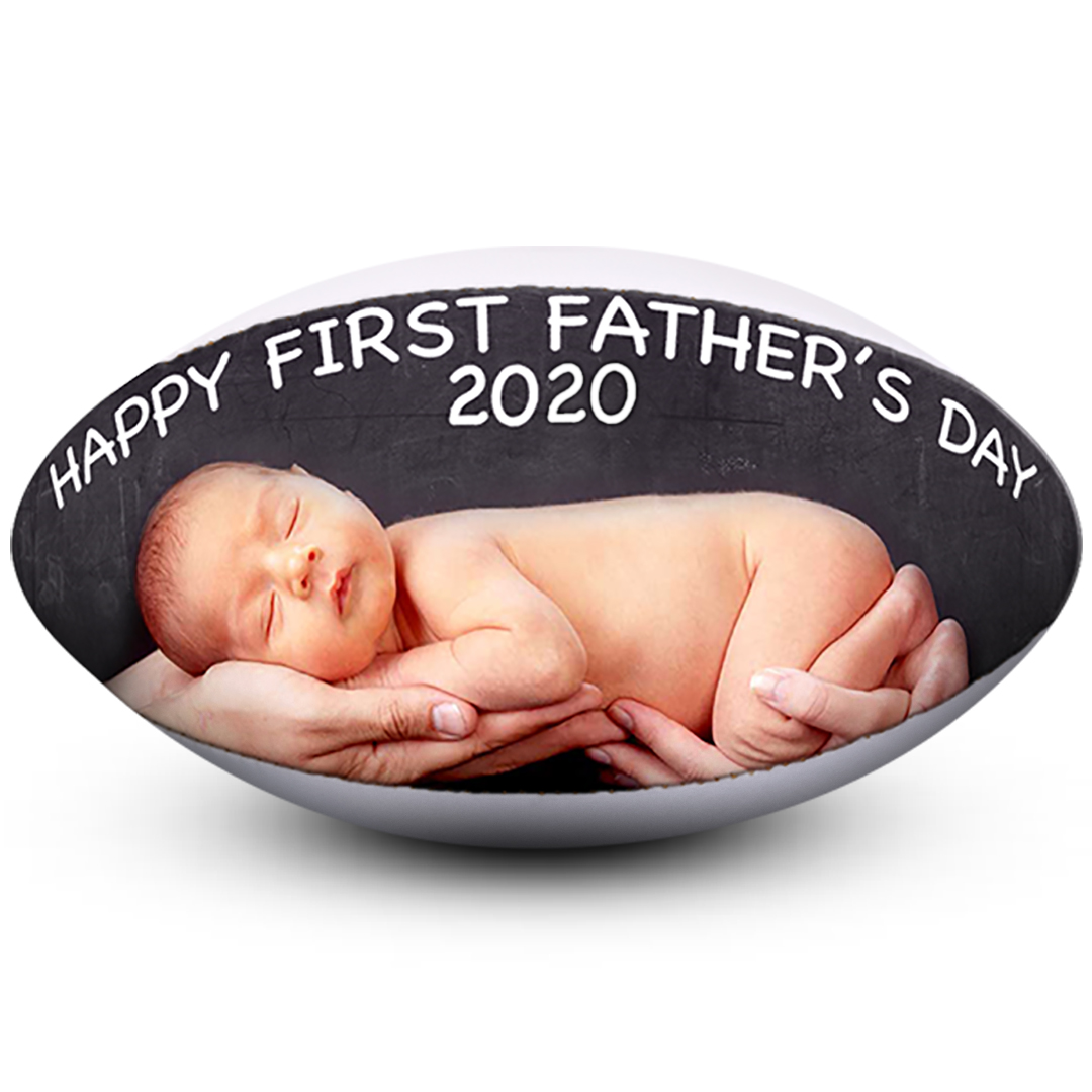 Custom photo fathers day rugby gift Custom fathers day rugby gift