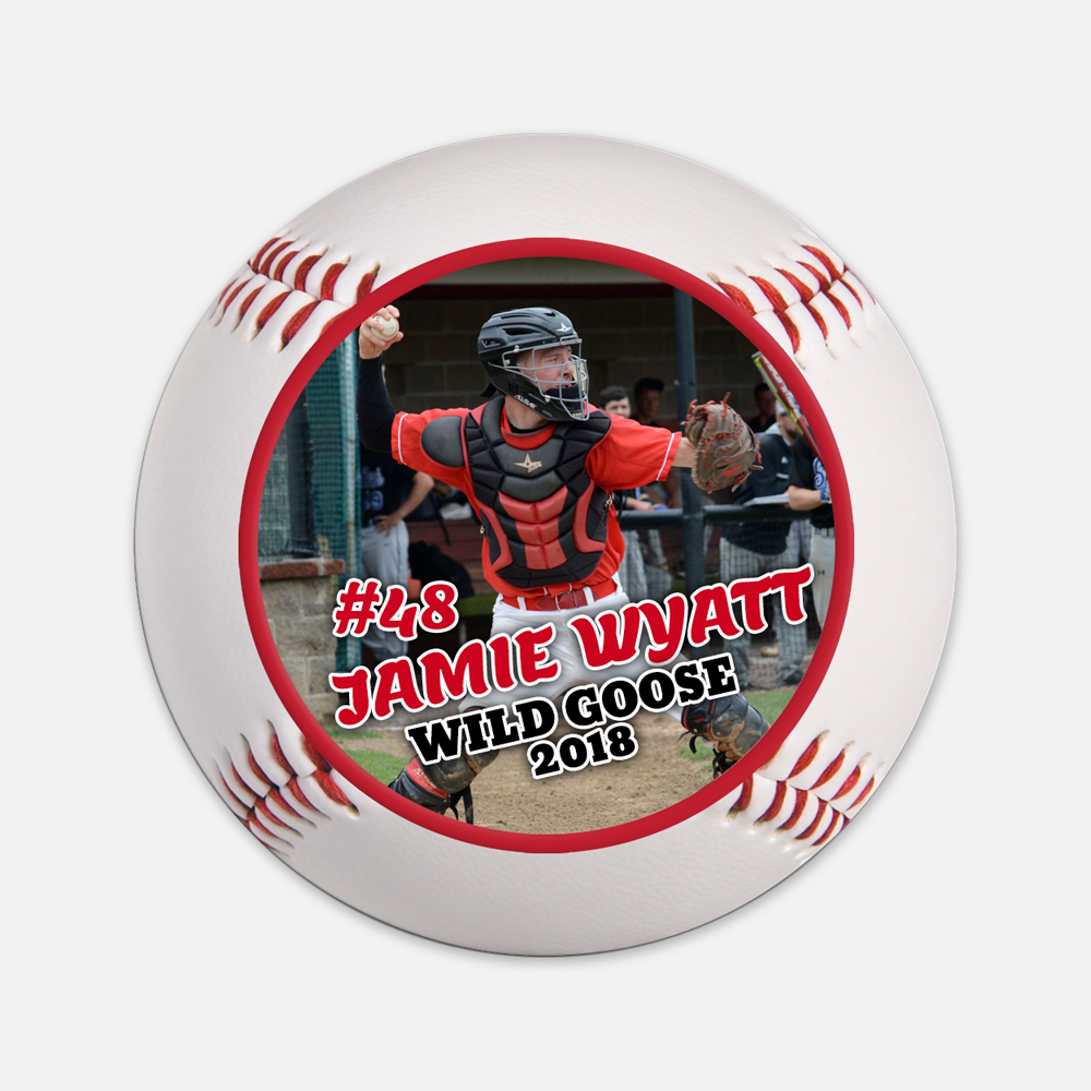 Custom photo senior night baseball Custom senior night baseball gift