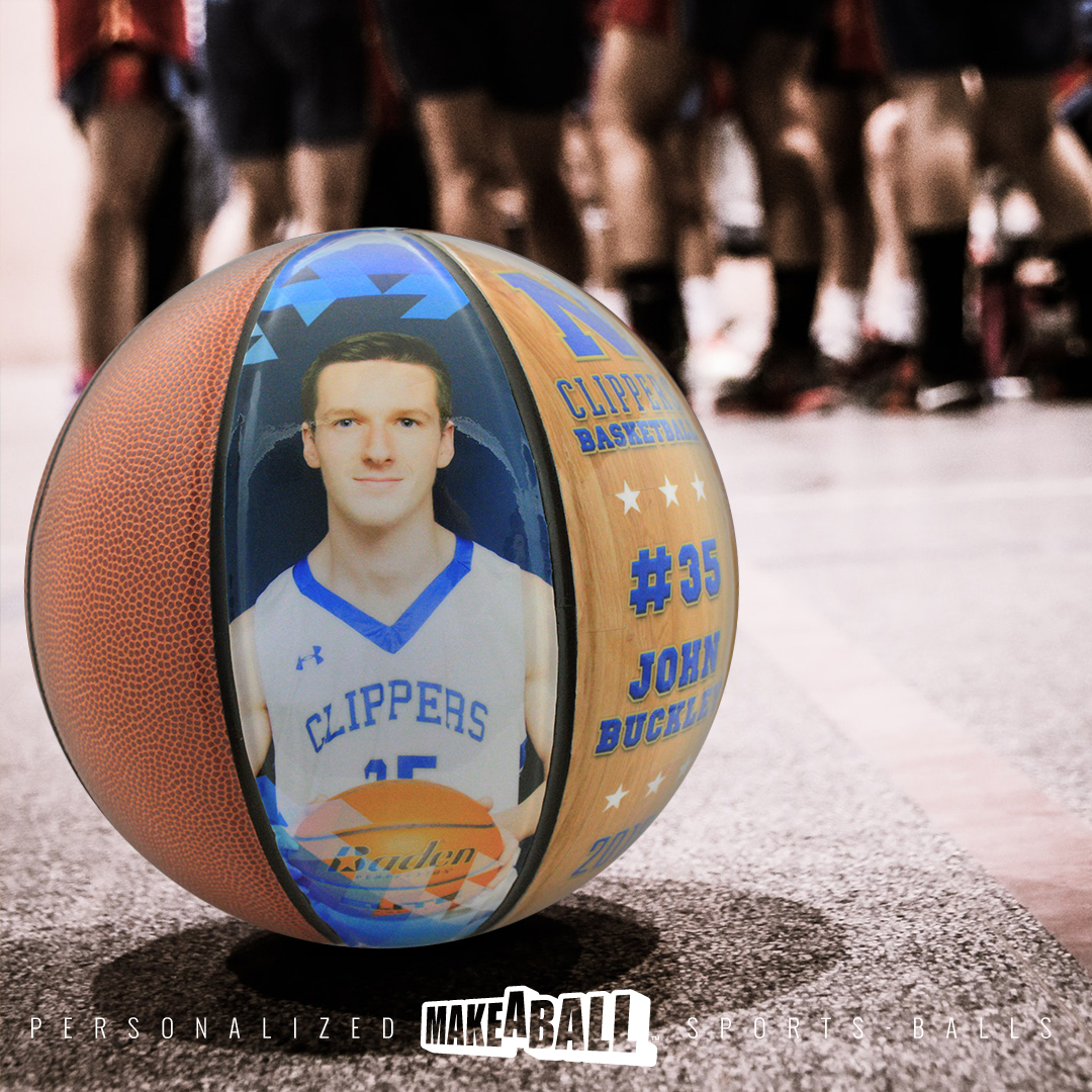 Custom photo senior night basketball Custom senior night basketball gift