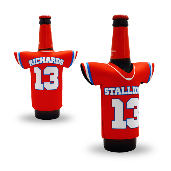 Custom photo senior night cheerleading megaphone koozie Custom senior night cheerleader megaphone can or bottle sleeve koozie