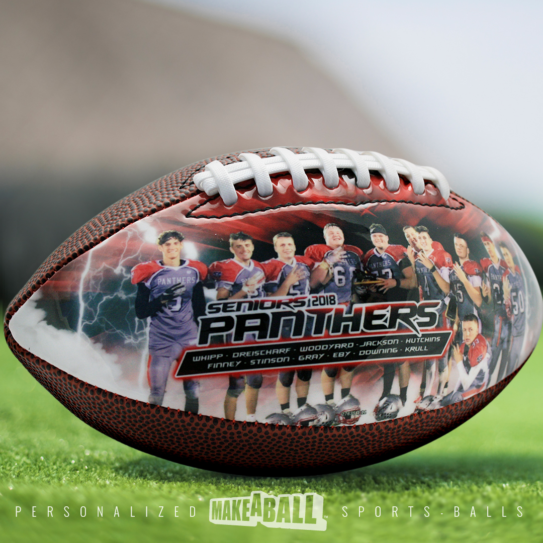 Customized photo senior night football gift Customized photo senior night football gift
