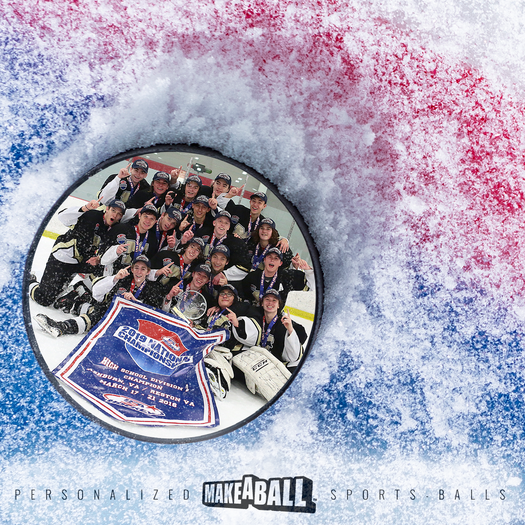 Customized photo senior night hockey puck gift Customized senior night hockey puck gift