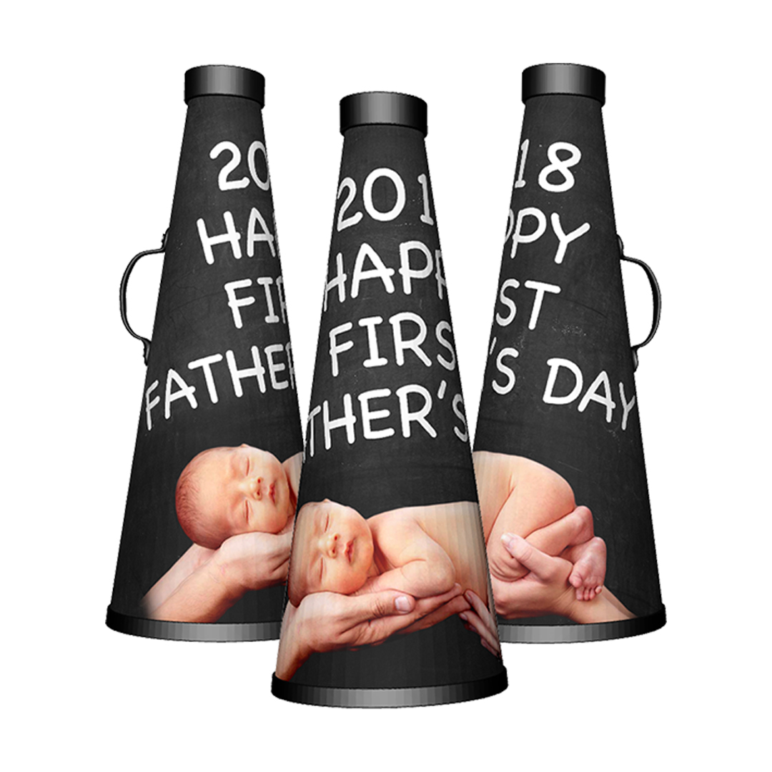 Custom photo cheerleading fathers day gift Custom megaphone fathers day gift
