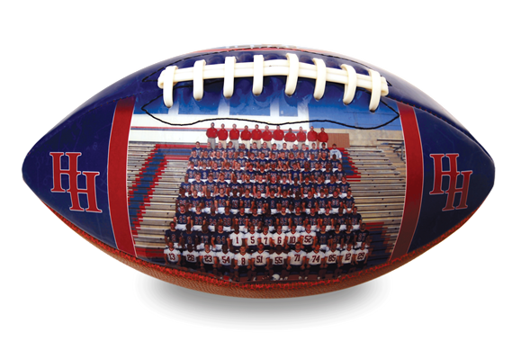 Custom logo and printed footballs for christmas holiday hanukkah gifts