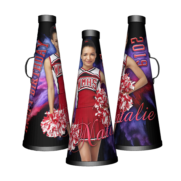 Custom birthday cheerleading megaphone gift ideas cheap