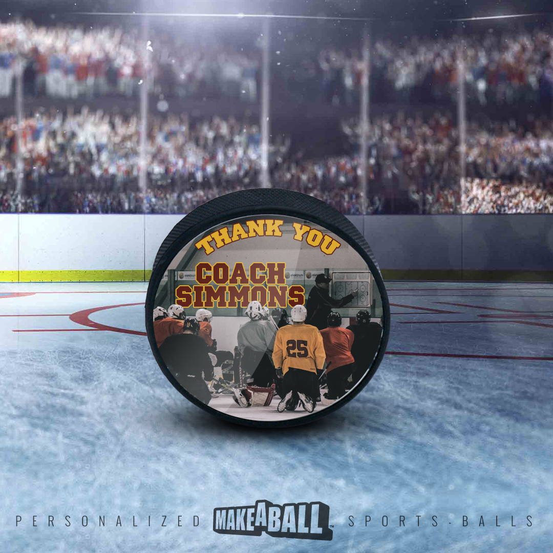 Custom photo coach hockey gift Custom coach hockey gift