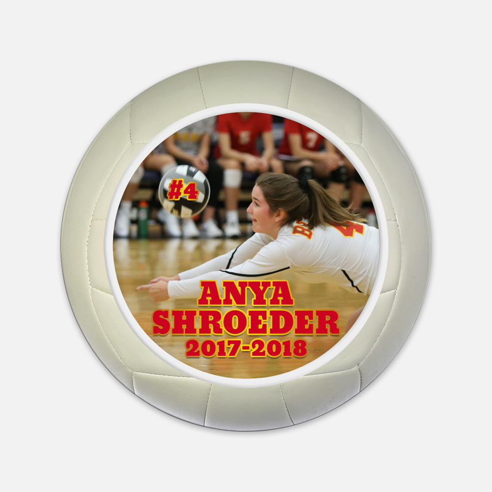 Custom gift ideas for volleyball coach on birthday Best photo volleyball magnets centerpiece ideas