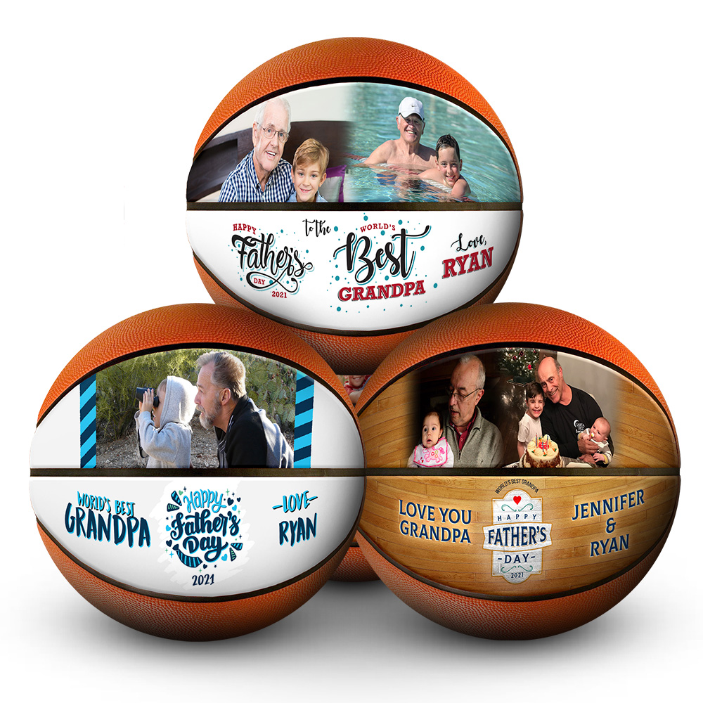 Best picture perfect print on basketball for fathers day