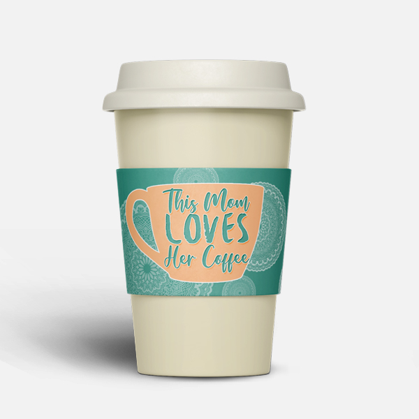 Customized best photo coffee cup sleeve father's day gift	