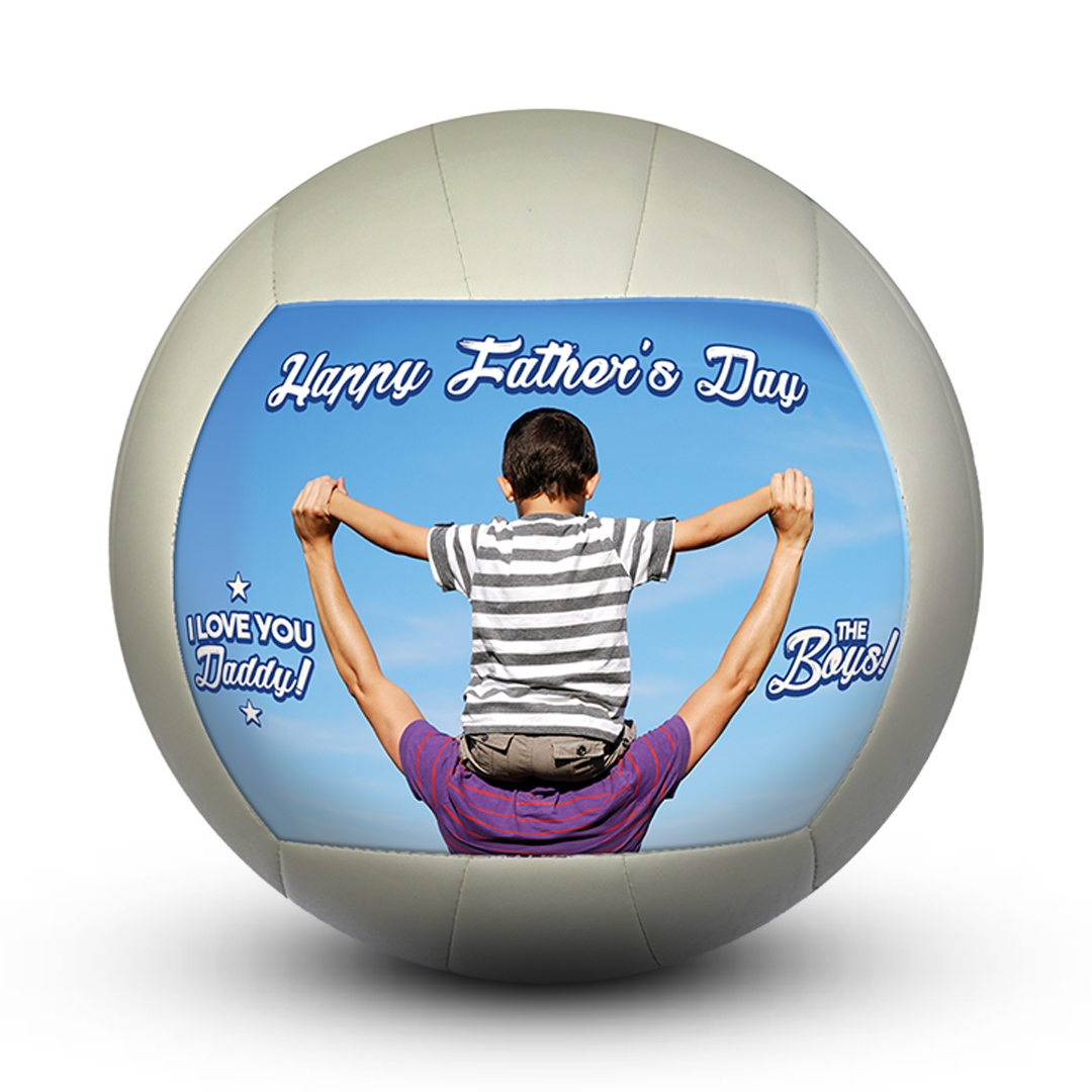 Customised pictures of volleyball court on fathers day