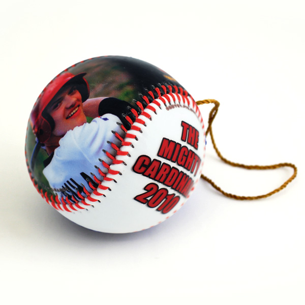 Custom baseball ornament sports team awards ideas for holiday gifts Best picture perfect unique baseball ornament gifts for holidays