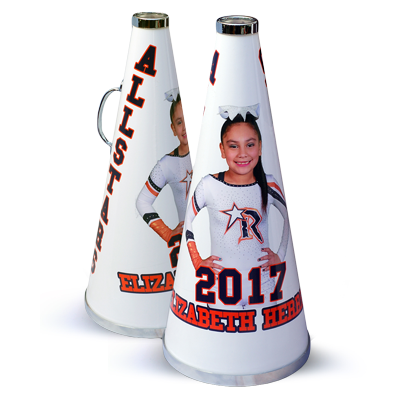 Personal best photo cheerleading megaphones gifts